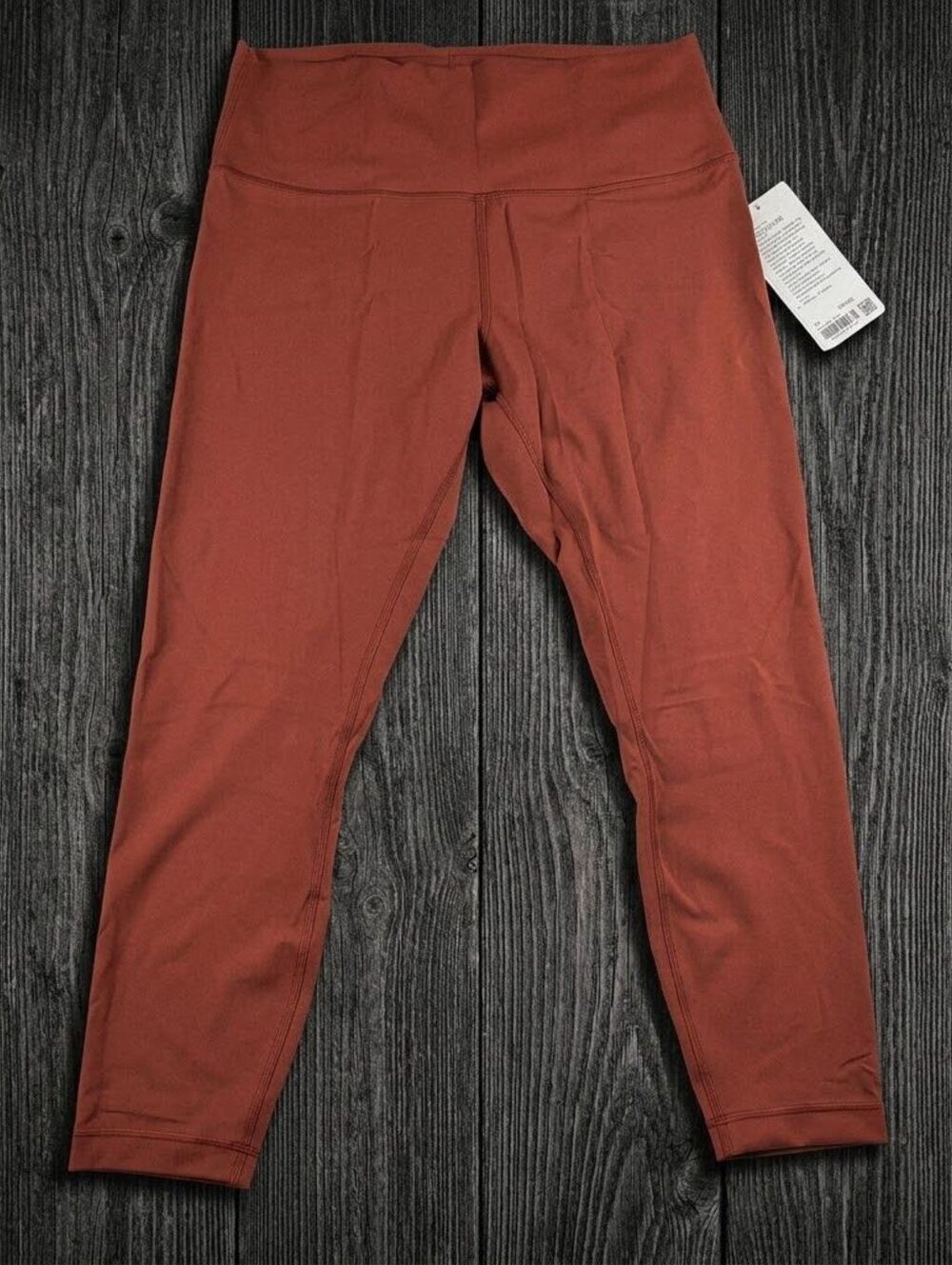 NWT Lululemon Wunder Train HR Tight 25 Dark Terracotta Size 14 Gym Athleisure
